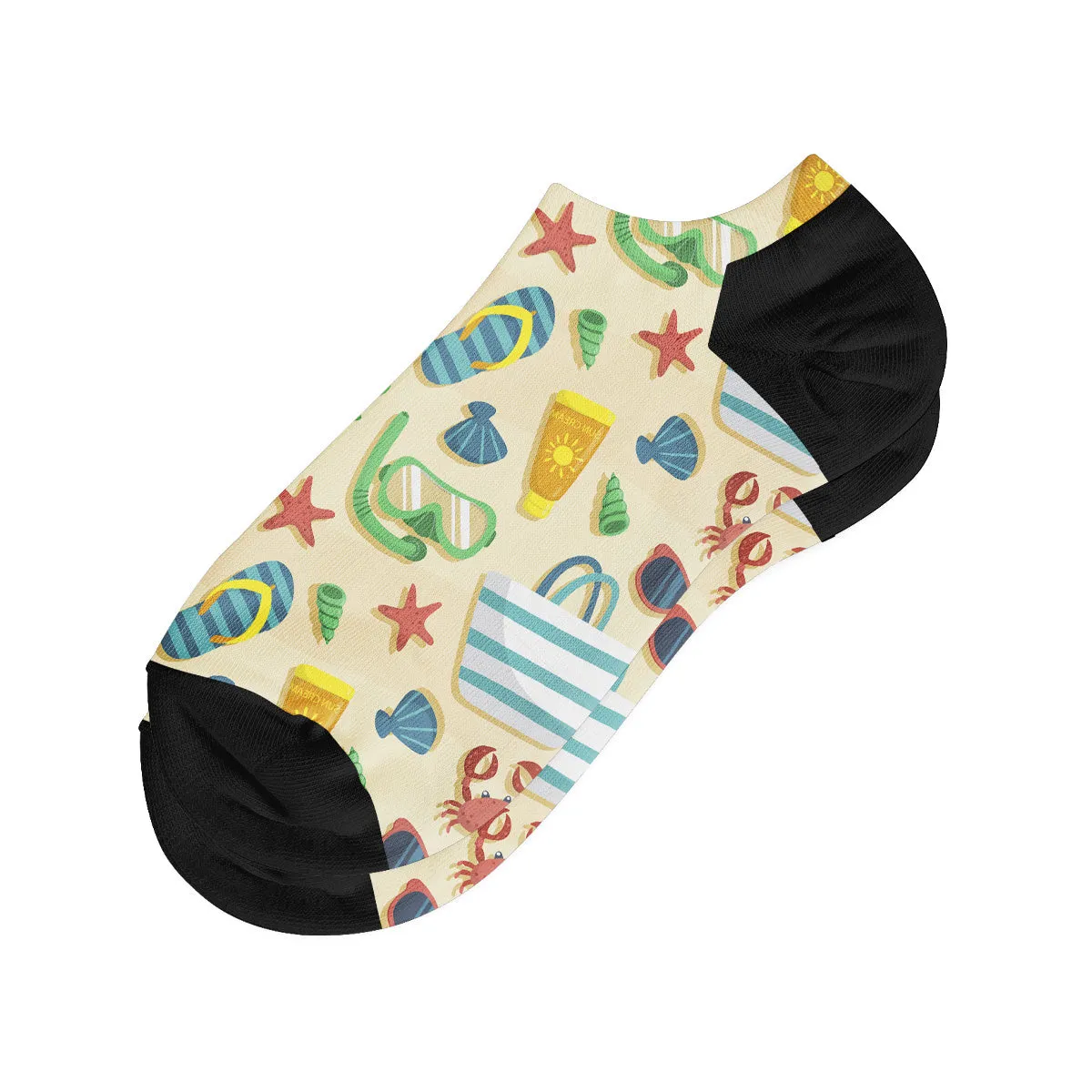 Κάλτσες #doyoudaresocks Digital Printed Low Cut Beach Equipment (code 50083)