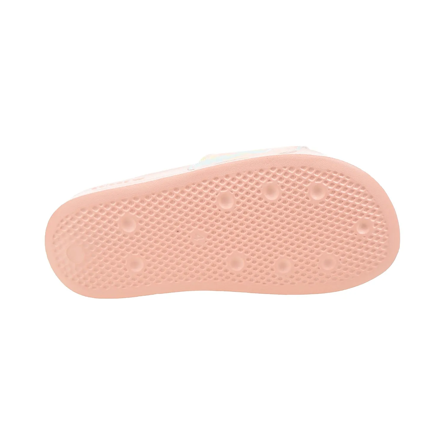 Adidas Adilette Big Kids' Slides Haze Coral-Cloud White