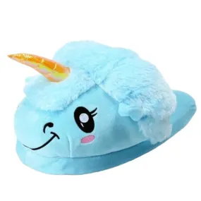 Blue Unicorn Slippers