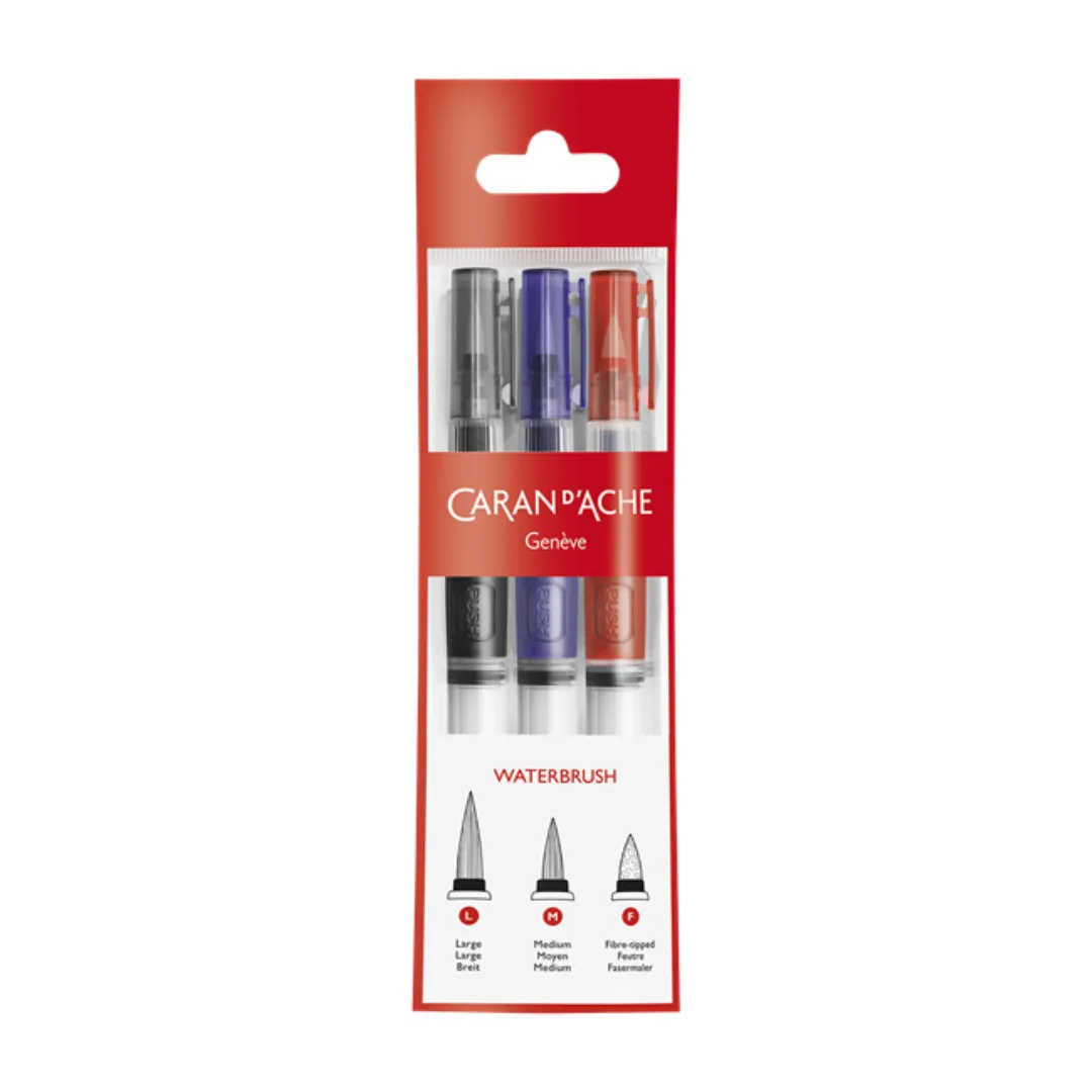 Caran D'Ache Waterbrush Pens 3pc