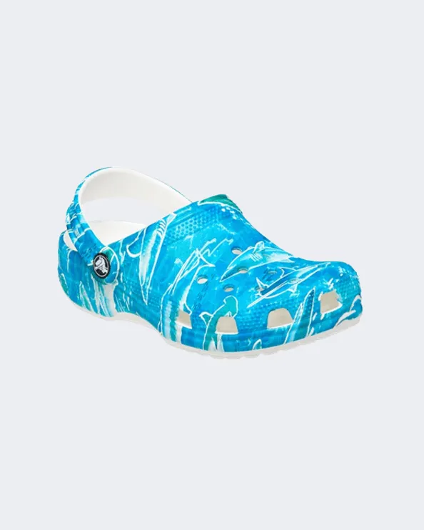 Crocs Classic Pool Party Clog Kids Lifestyle Slippers Blue 207826-941