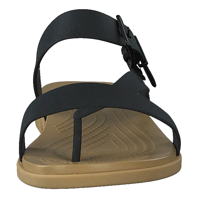 Crocs Tulum Toe Post Sandal W Black/tan