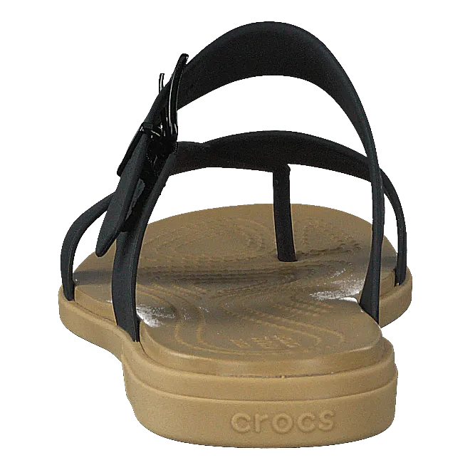 Crocs Tulum Toe Post Sandal W Black/tan