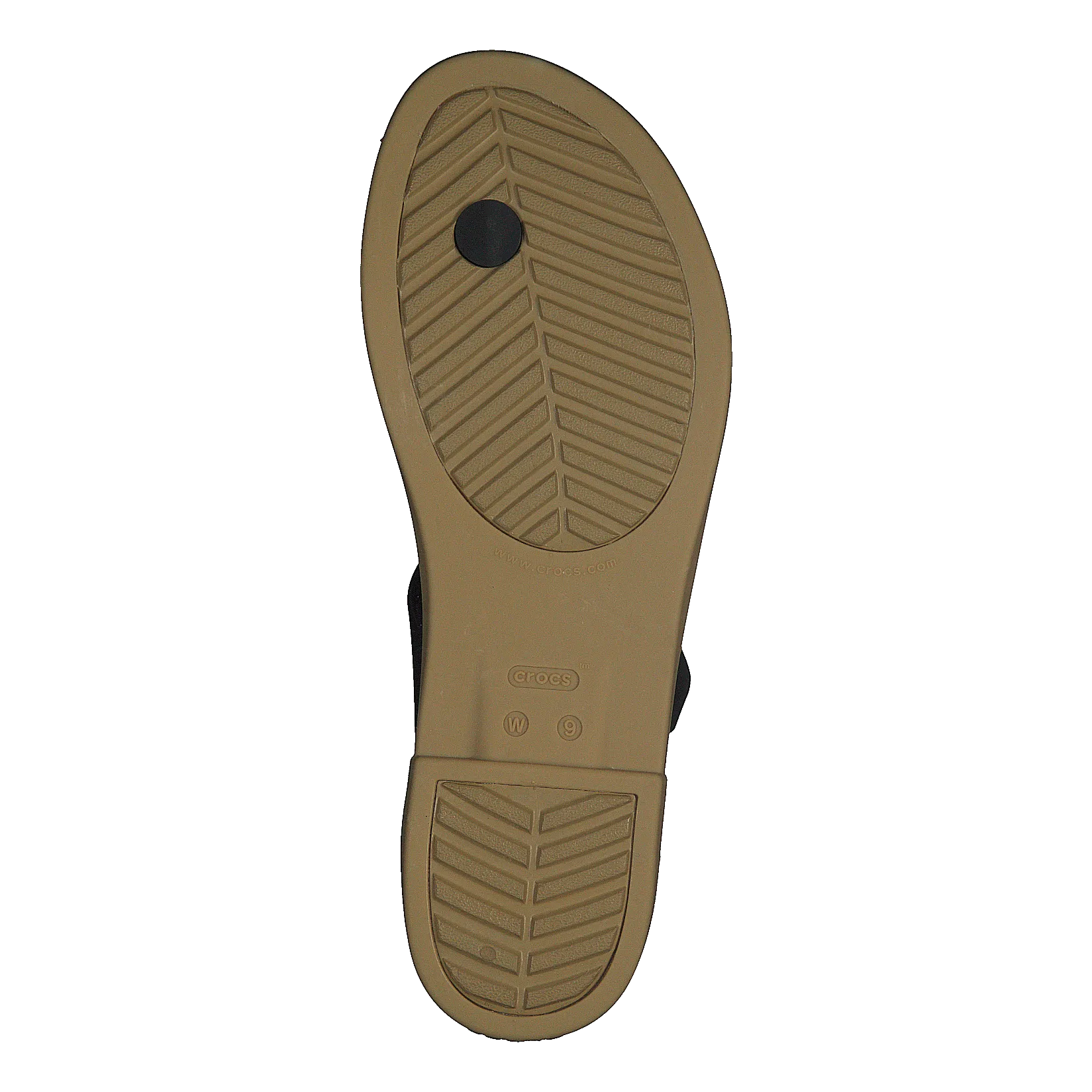 Crocs Tulum Toe Post Sandal W Black/tan