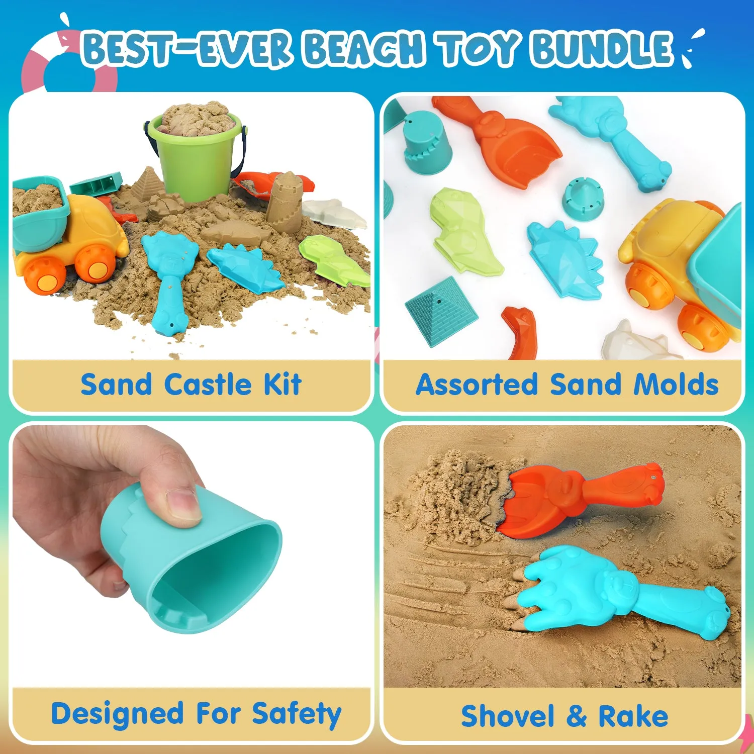 Dinosaur Sand Toys for Kids