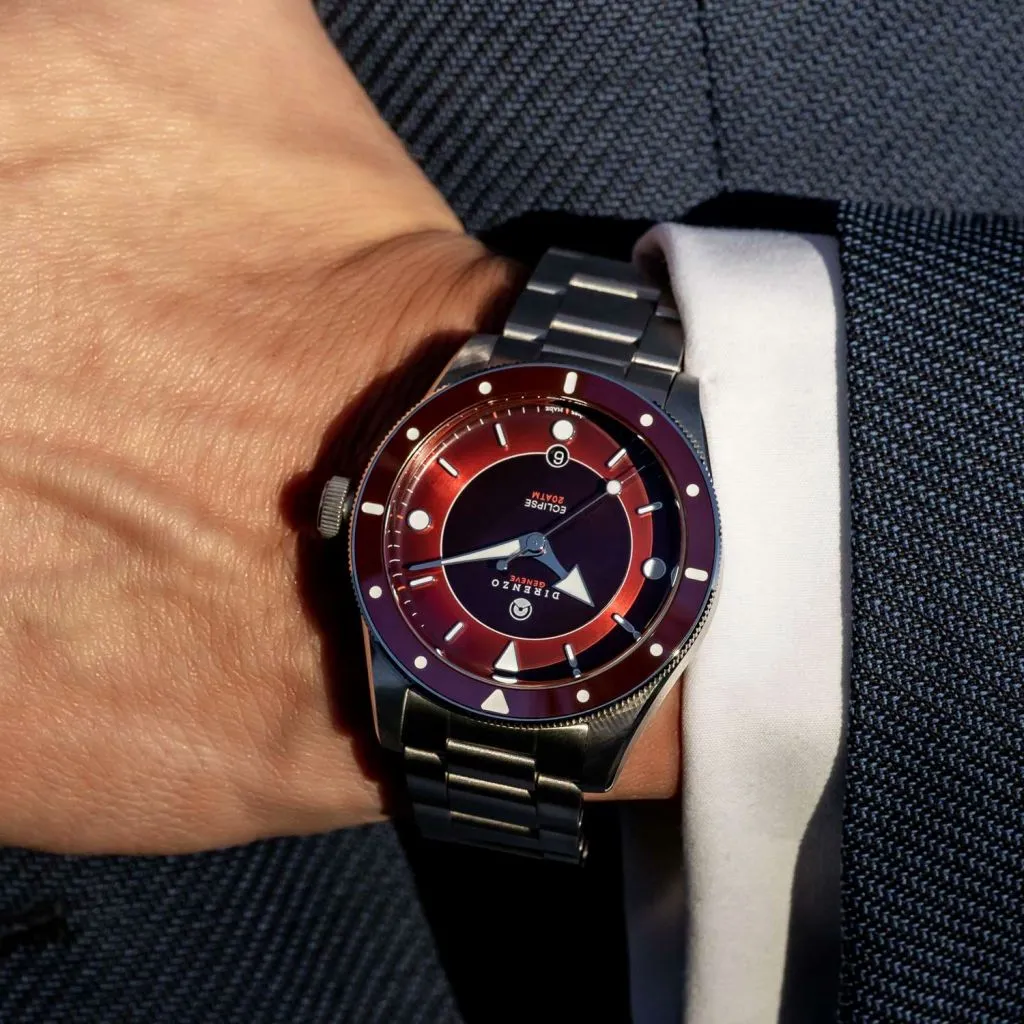Direnzo DRZ03 Eclipse V2 Burgundy&nbsp;Red - Swiss&nbsp;Made
