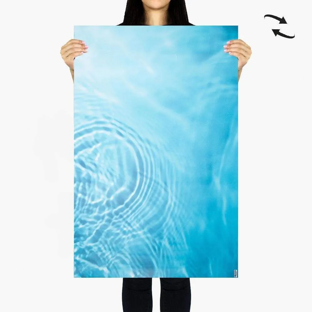 Flat Lay Instagram Backdrop - 'Queenscliff' Rippled Water (56cm x 87cm)