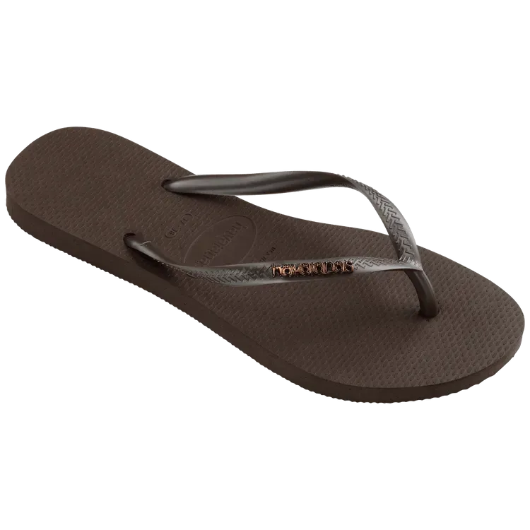HAVAIANAS Slim Logo Metallic Sandal
