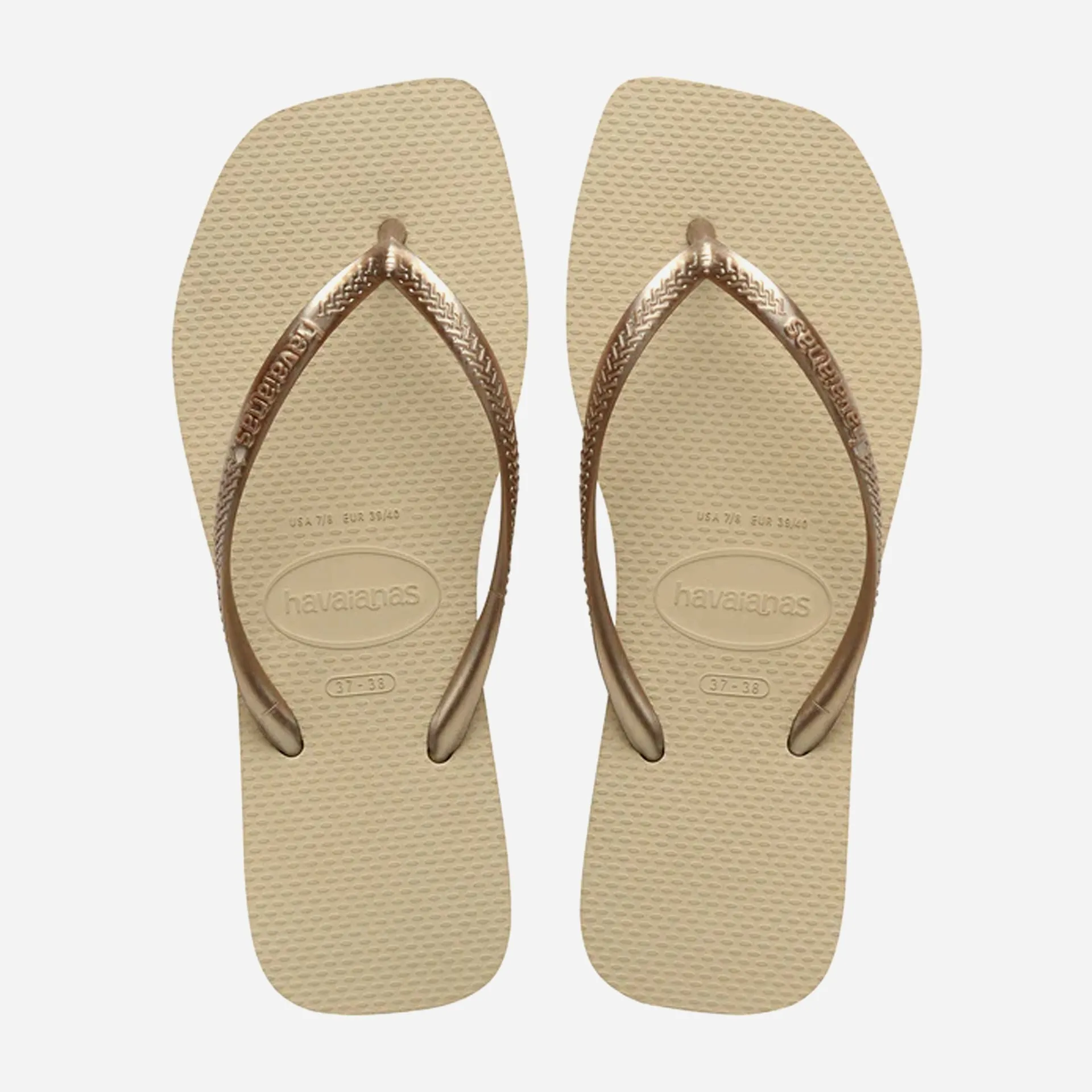 Havaianas Slim Square Flip Flops - Sand Grey