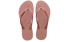 Havaianas Womens Slim Sparkle II Crocus Rose Golden Blush