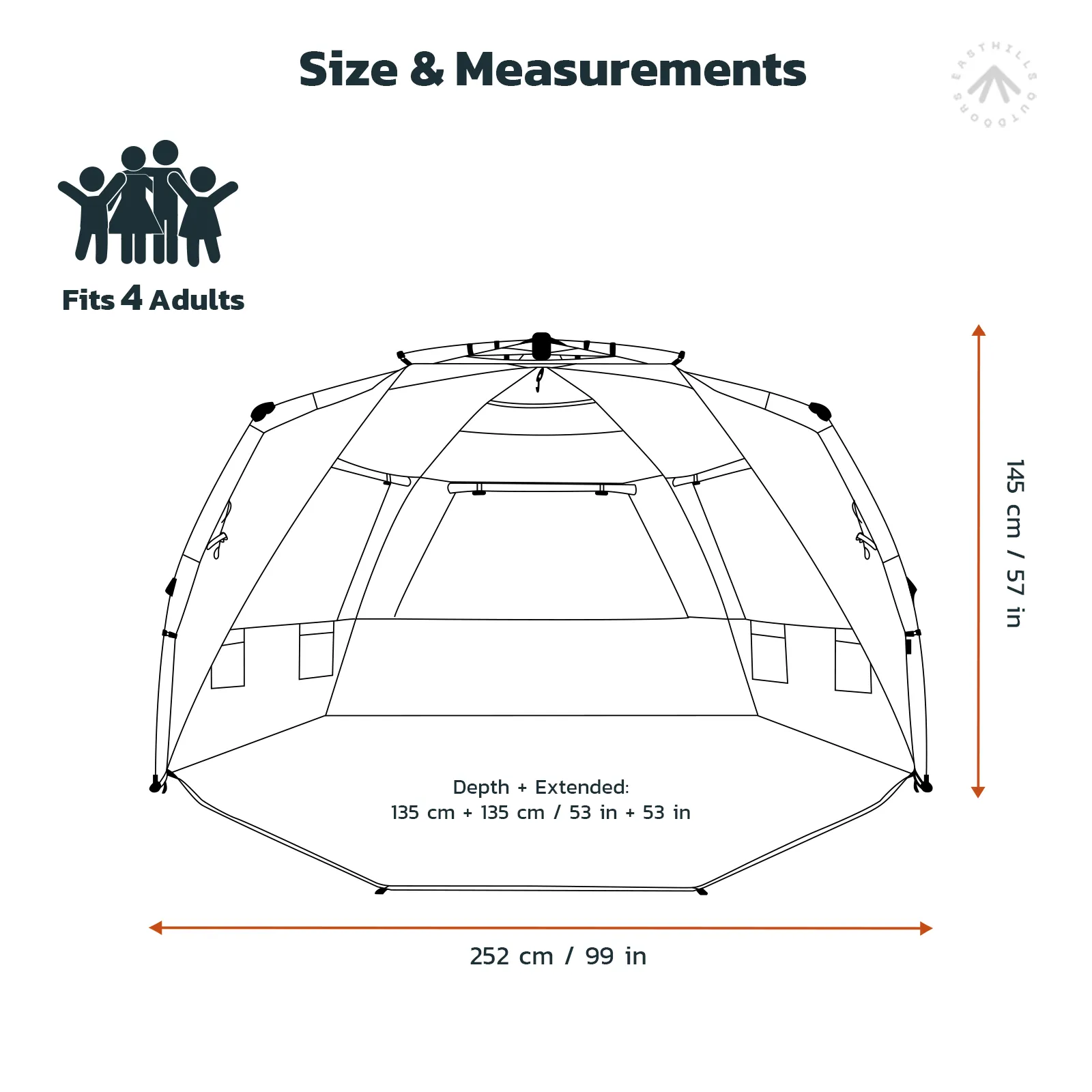 Instant Shader Silver Shelter XL Beach Tent