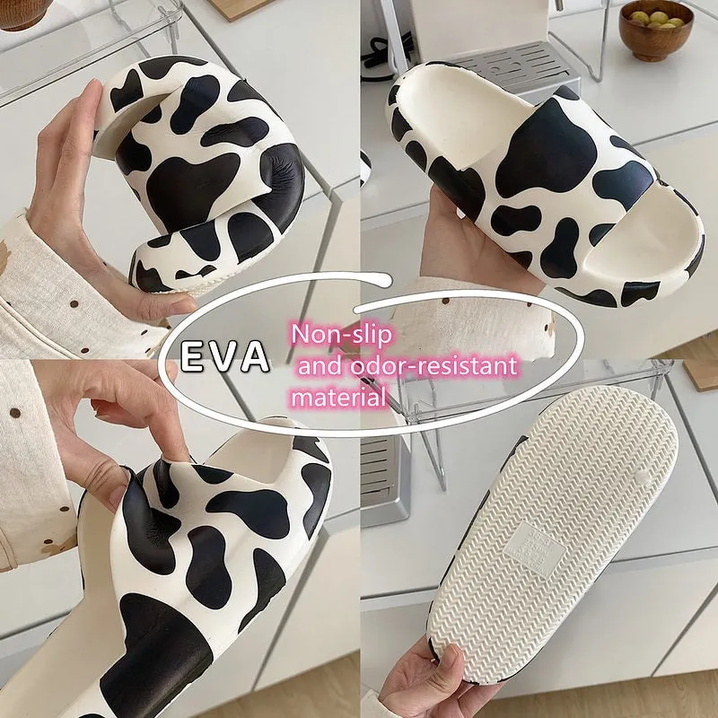Kawaii Cute Cow Sandals