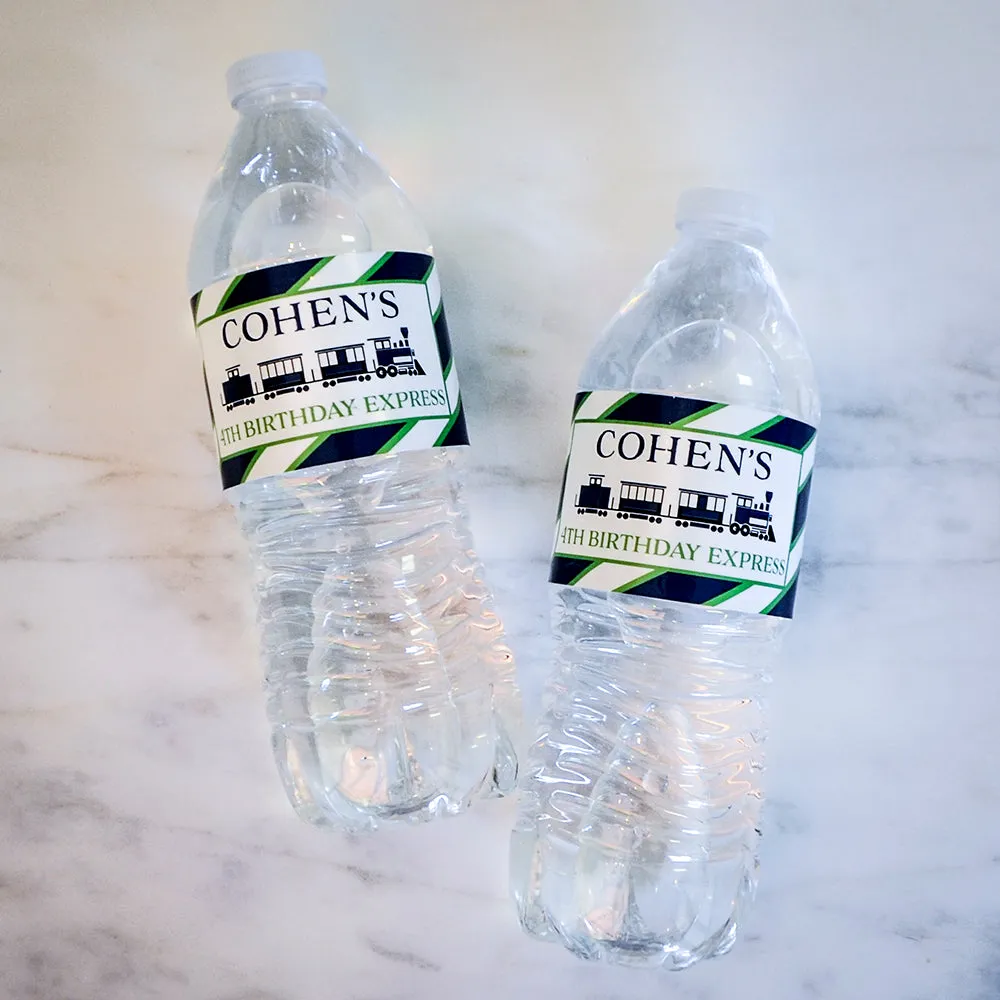Kid's Birthday Party Water Bottle Label