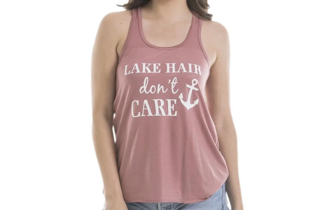 Lake hats! Lake hair dont care | Gray trucker cap-teal, pink, purple anchor | Unisex-Womens-Men-Kids