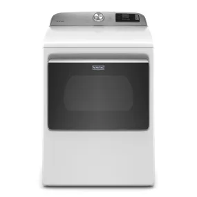 Maytag White Smart Electric Dryer (7.4 Cu.Ft.) - YMED6230HW