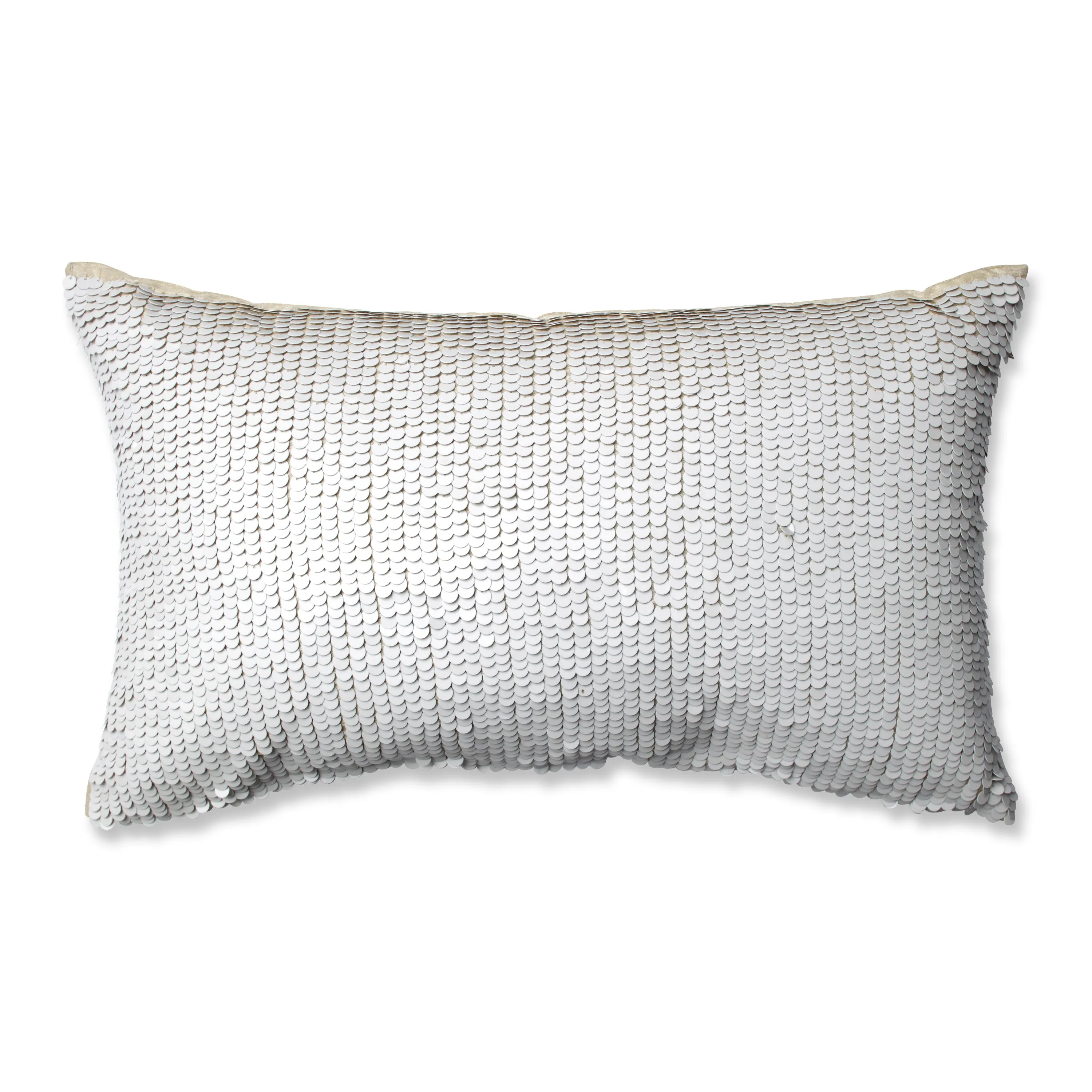 Mermaid Gold-White Rectangular Throw Pillow