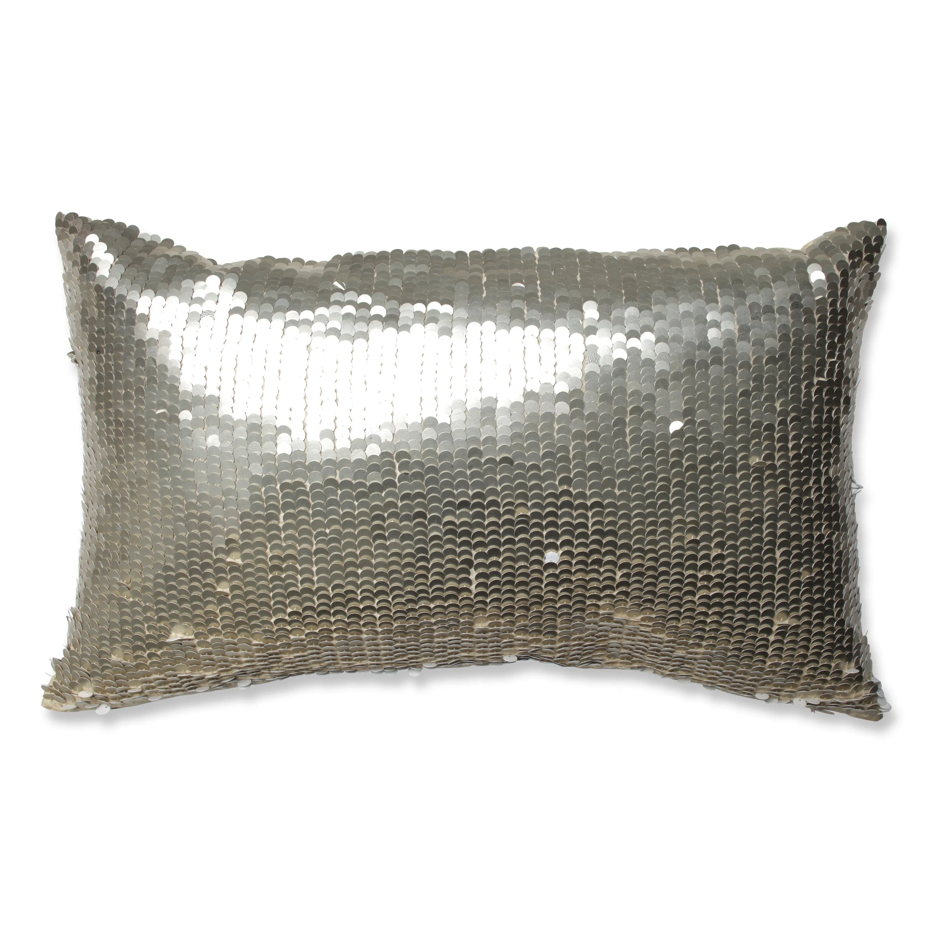 Mermaid Gold-White Rectangular Throw Pillow