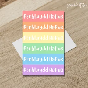 Penblwydd Hapus Welsh Card