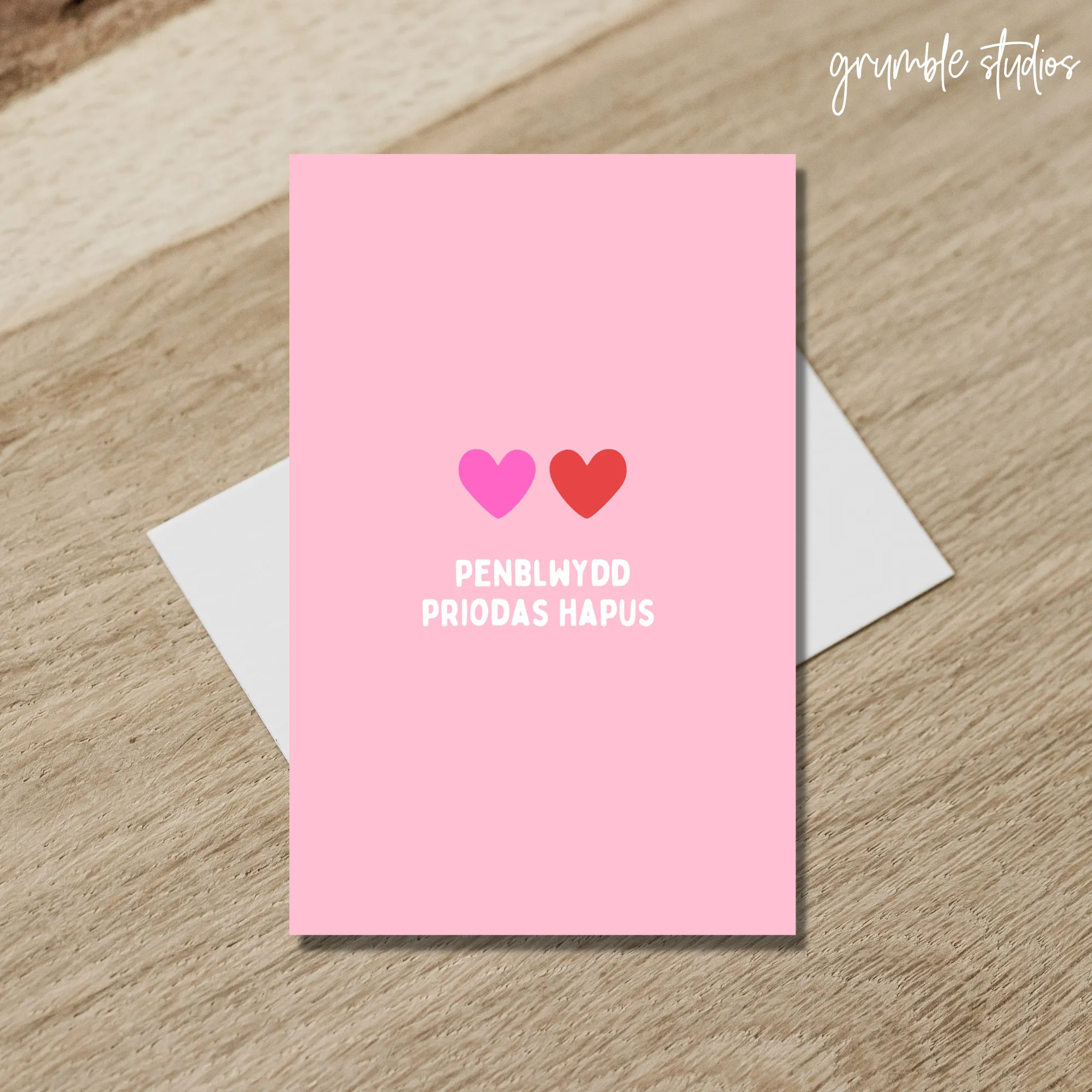 Penblwydd Priodas Hapus Welsh Card