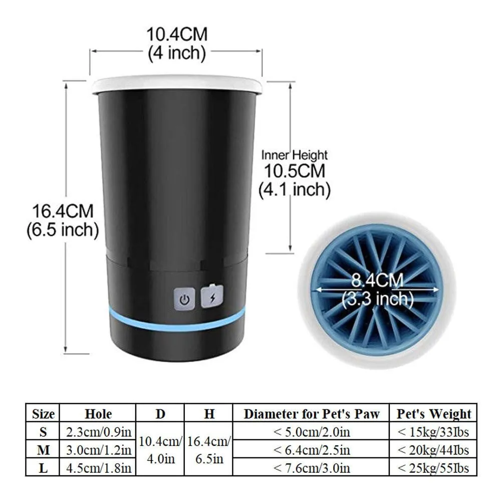 Pet Paw Washing Cup with Soft Rubber Brushes