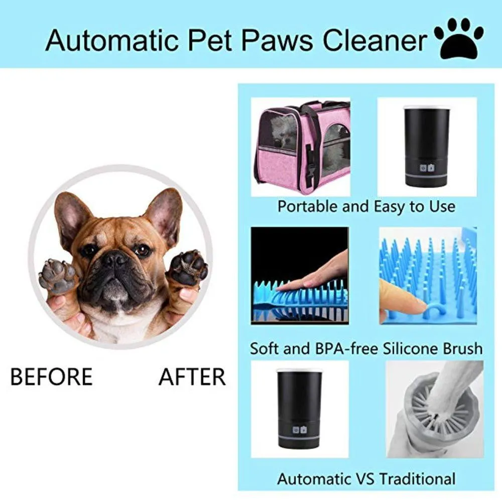 Pet Paw Washing Cup with Soft Rubber Brushes