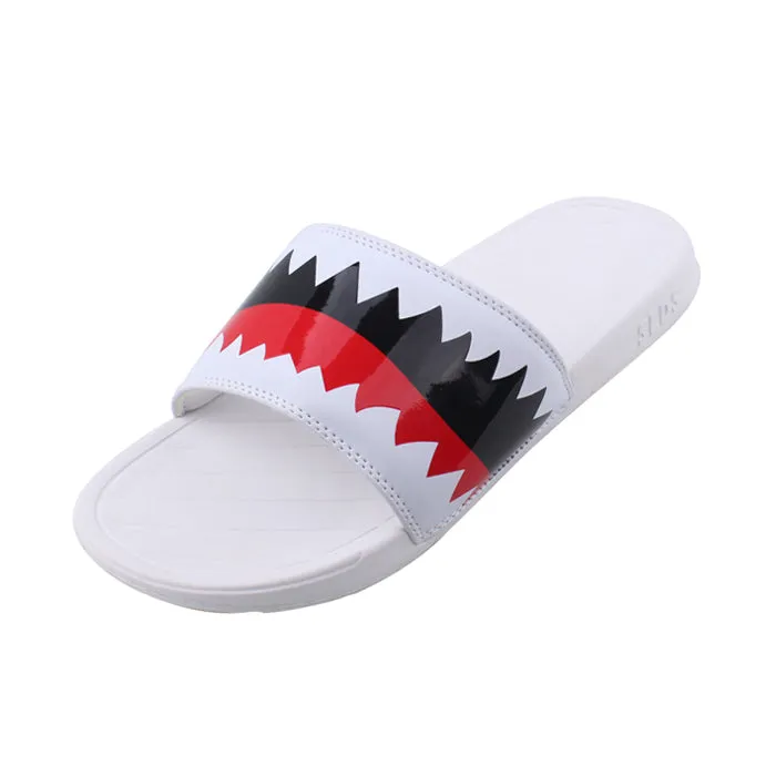SLDS Ghost White Shark Slides