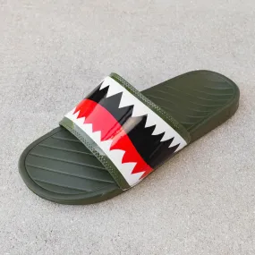SLDS Military Green Shark Slides