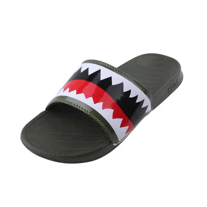 SLDS Military Green Shark Slides