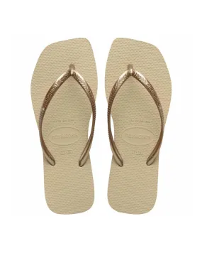 Slim Square Sandal - Sand Grey