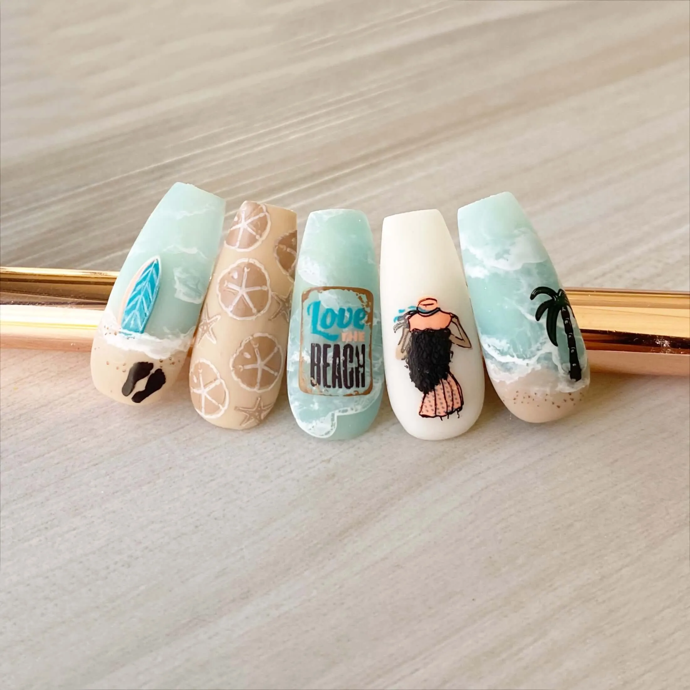 This Way to the Beach (CjS-249) Steel Nail Art Layered Stamping Plate
