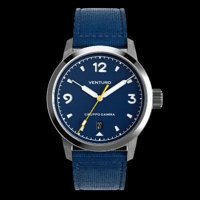 Venturo Field Watch #1 by&nbsp;Gruppo&nbsp;Gamma - Blue&nbsp;Dial