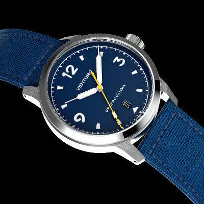 Venturo Field Watch #1 by&nbsp;Gruppo&nbsp;Gamma - Blue&nbsp;Dial