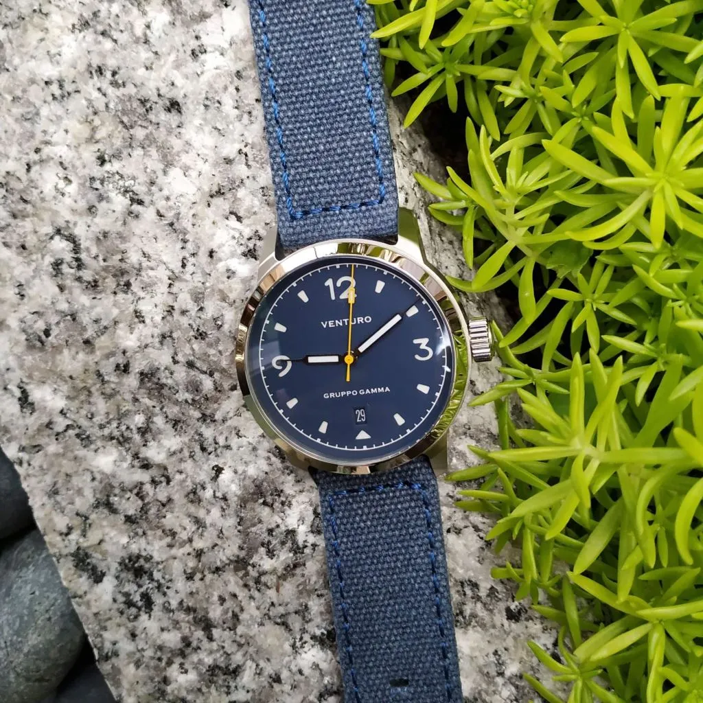Venturo Field Watch #1 by&nbsp;Gruppo&nbsp;Gamma - Blue&nbsp;Dial