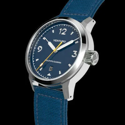 Venturo Field Watch #1 by&nbsp;Gruppo&nbsp;Gamma - Blue&nbsp;Dial