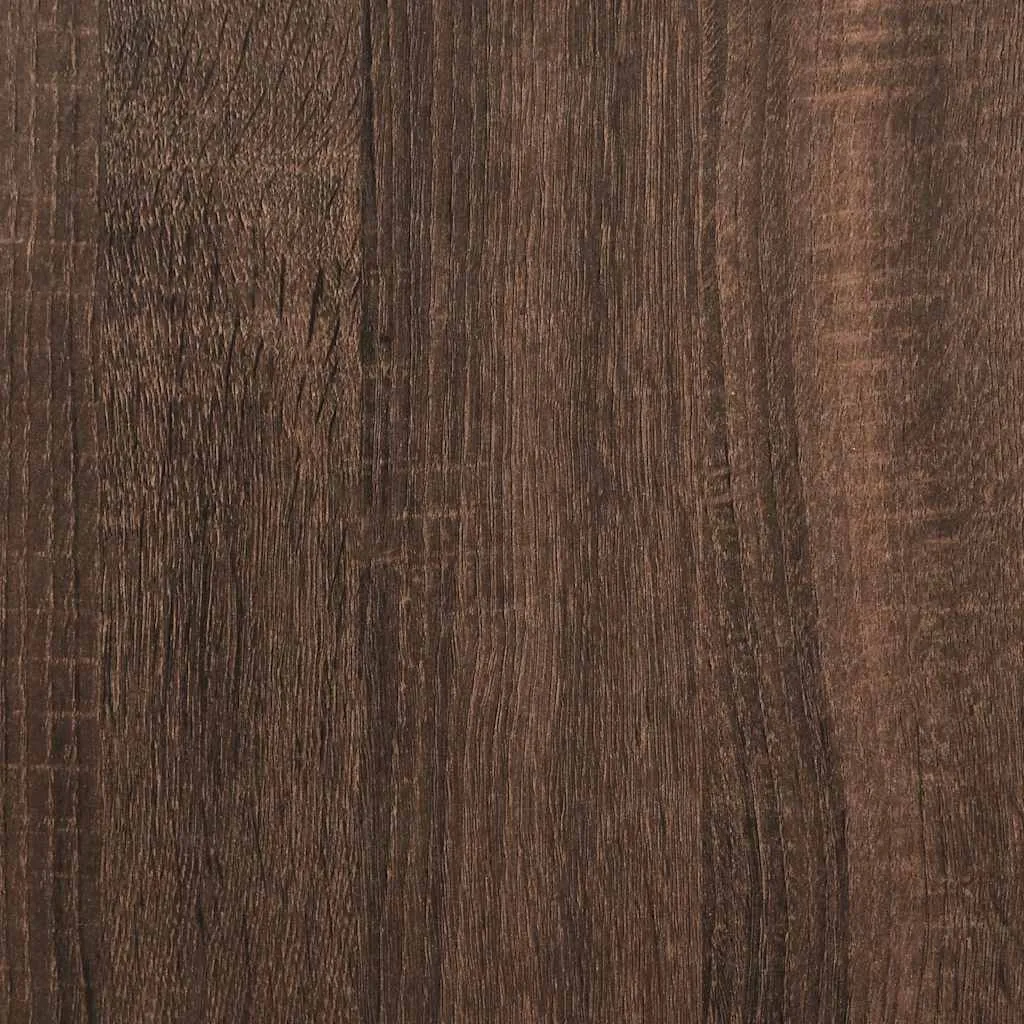 vidaXL Desk with Shelves Brown Oak 100x45x140 cm Engineered Wood