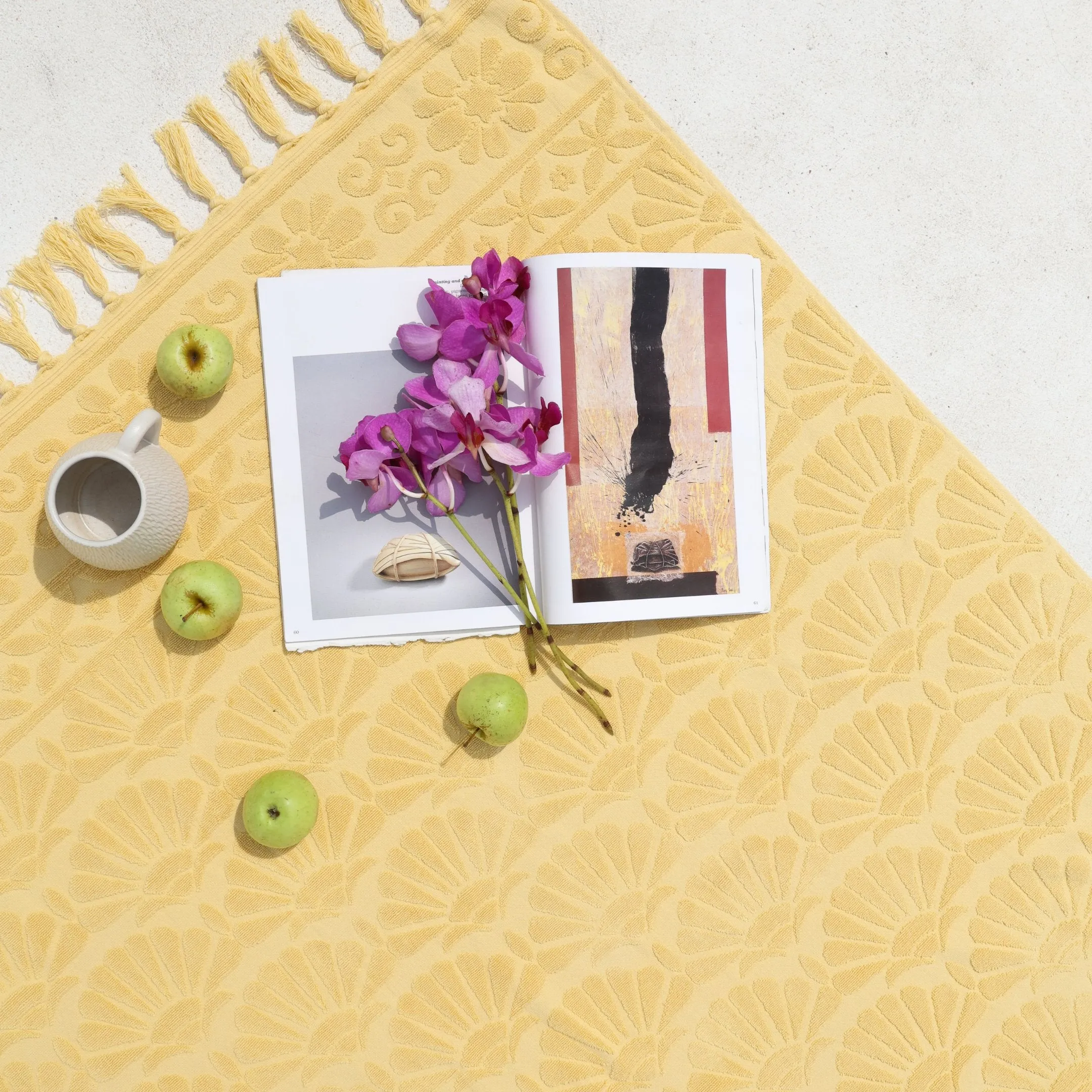 Zali Marigold Beach Towel